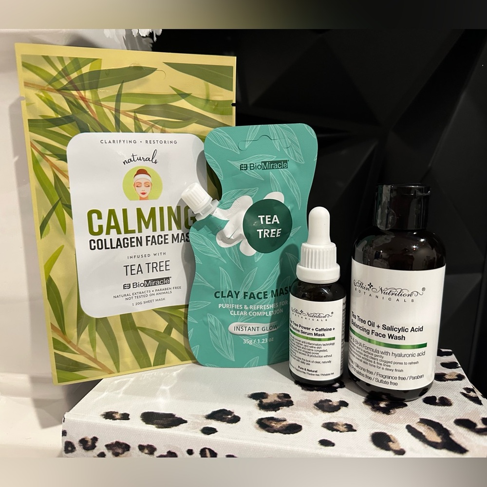 🌿 Tea Tree Clarifying Skincare Bundle – Purify, Calm & Balance 🌿
